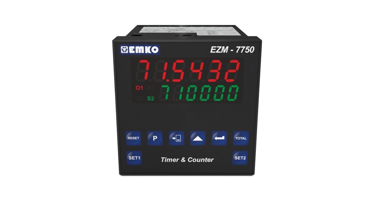 EZM-7750.2.00.2.0/00.01/0.0.0.0 Çok Fonksiyonlu Programlanabilir Zaman Rölesi ve Sayıcı 1 röle çıkışlı, RS-485 haberleşmeli, 24Vac/Vdc beslemeli +1 Röle Çıkış Modülü - +1 SSR Sürücü Çıkış Modülü