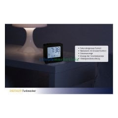 Dijital, Termometreli, Alarmlı Masa Çalar Saati TFA Dostmann 60.2545.01 TM832.2031.01