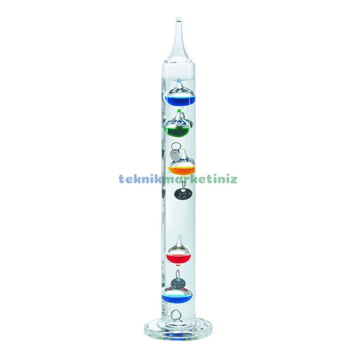 ''Galileo GALINO'' Sıvılı Termometre, Termoskop +18..+26°C, 28,5 cm TFA Dostmann 18.1006.01.54 TM832.1141.01.54